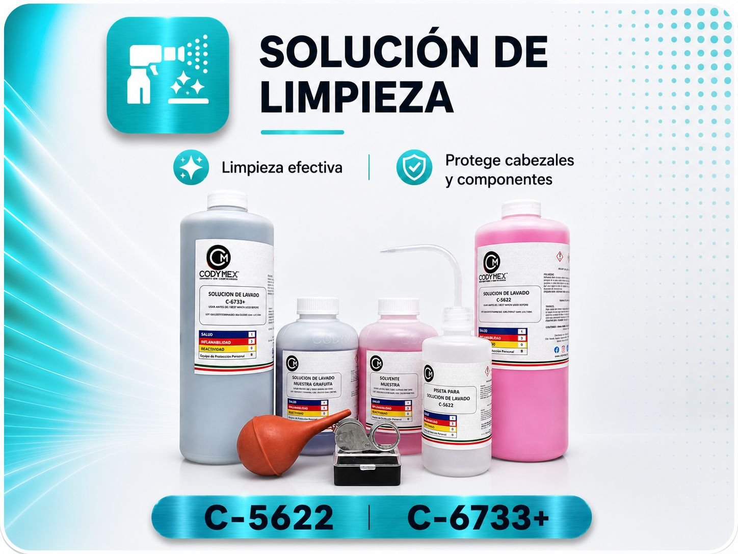Solución de Limpieza Disponible